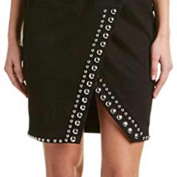 BRAND NEW KENDALL + KYLIE BLACK DRESS WITH ROUNDED SILVER STUDS IN SIZE MEDIUM - Picture 4 of 15